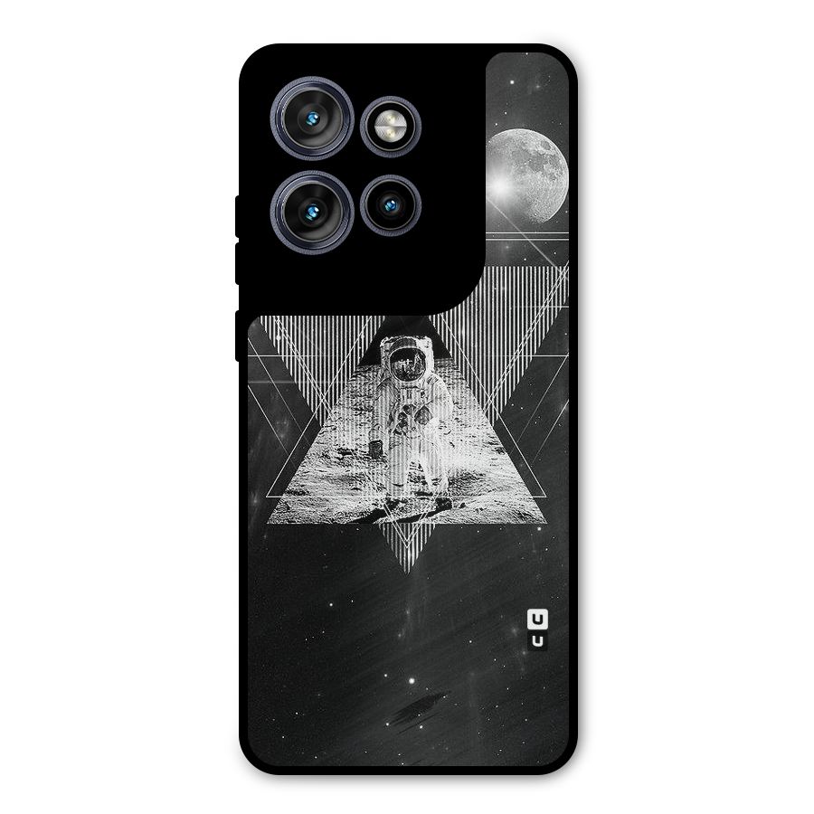Space Triangle Abstract Metal Back Case for Motorola Edge 50 Neo