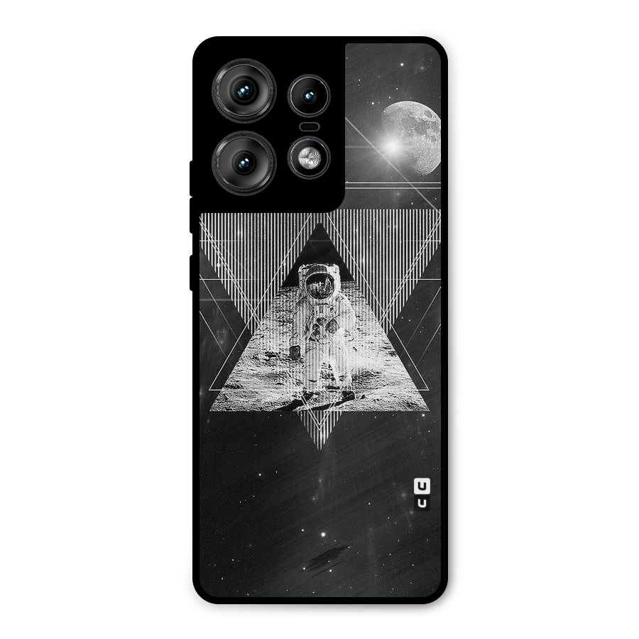 Space Triangle Abstract Metal Back Case for Motorola Edge 50 Pro
