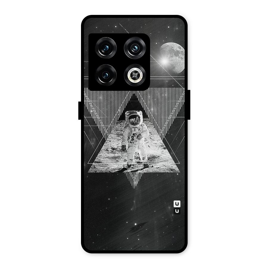 Space Triangle Abstract Metal Back Case for OnePlus 10 Pro 5G