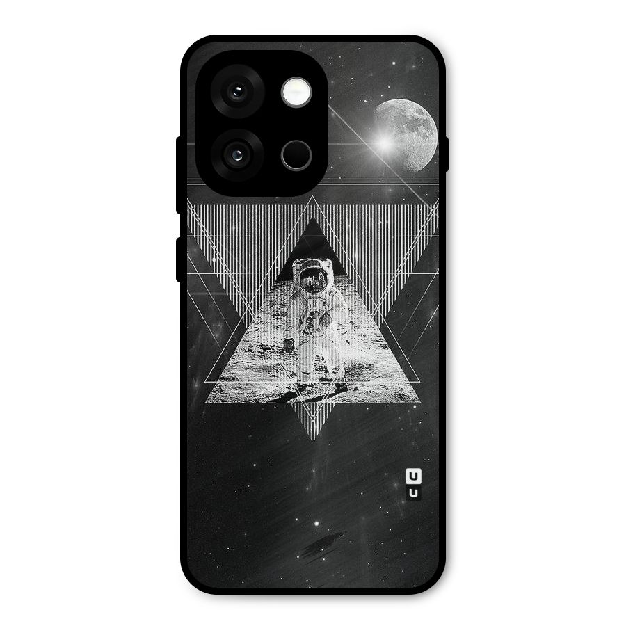 Space Triangle Abstract Metal Back Case for OnePlus 13s