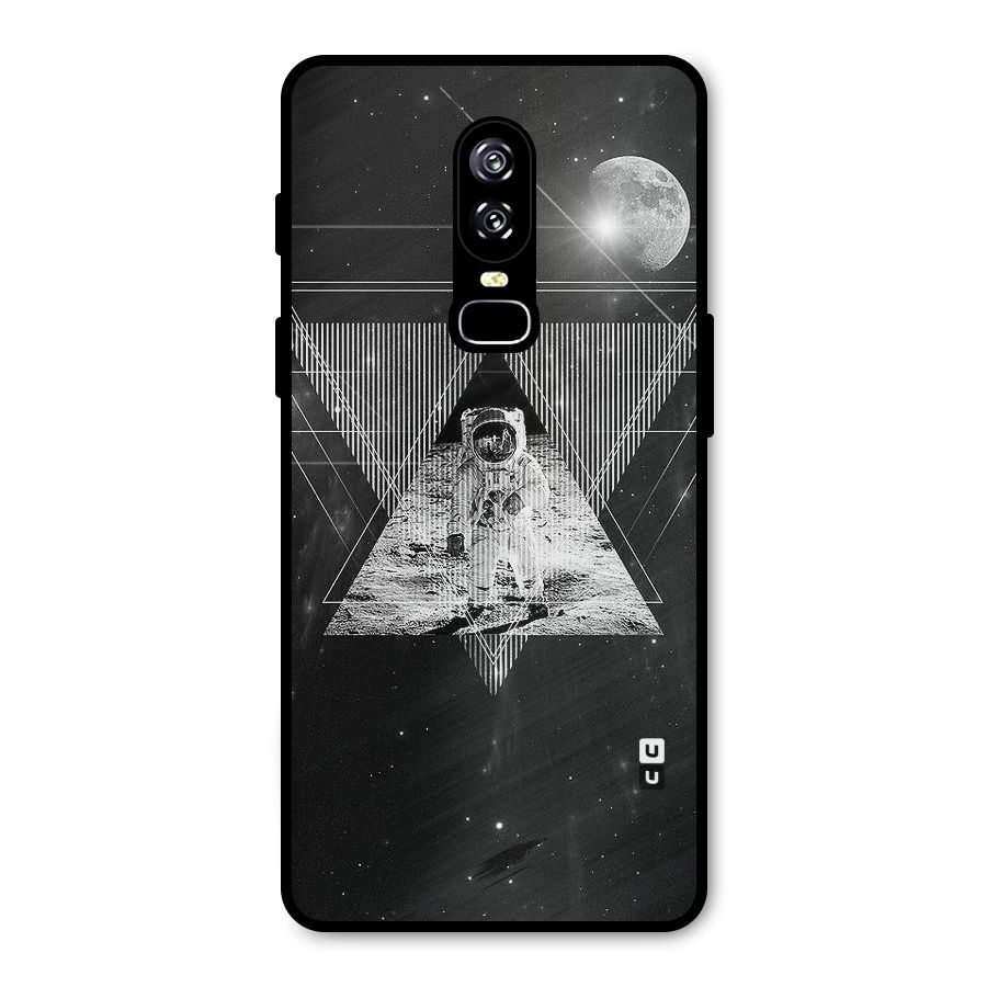 Space Triangle Abstract Metal Back Case for OnePlus 6