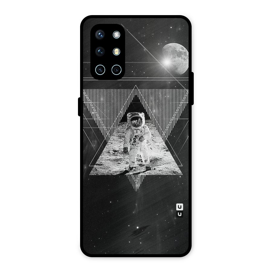 Space Triangle Abstract Metal Back Case for OnePlus 9R