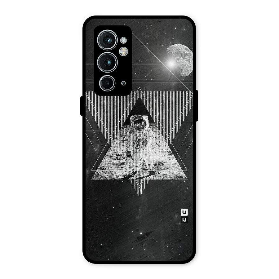 Space Triangle Abstract Metal Back Case for OnePlus 9RT 5G