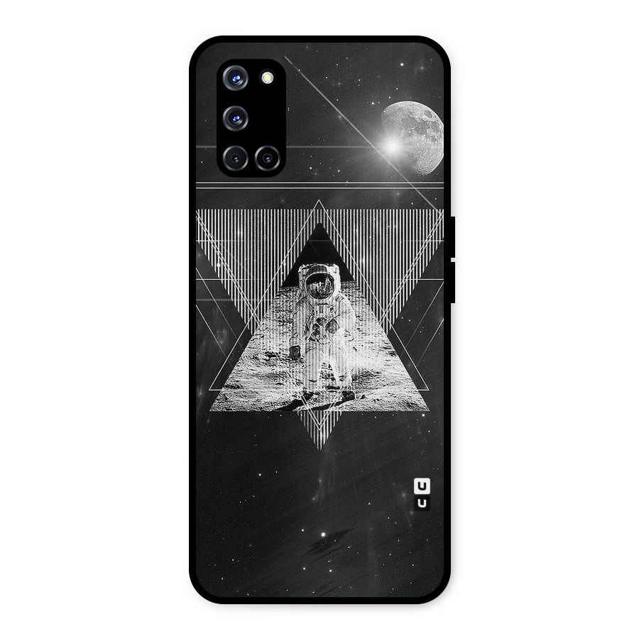 Space Triangle Abstract Metal Back Case for Oppo A52