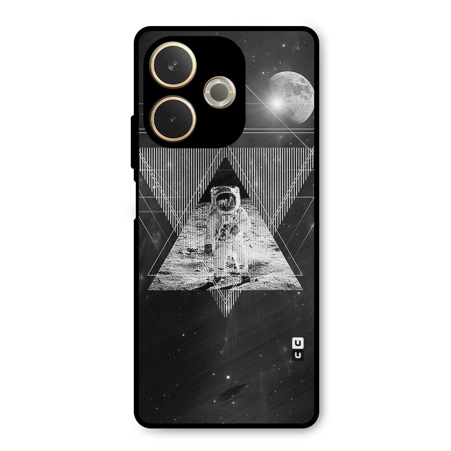 Space Triangle Abstract Metal Back Case for Oppo A5 Pro