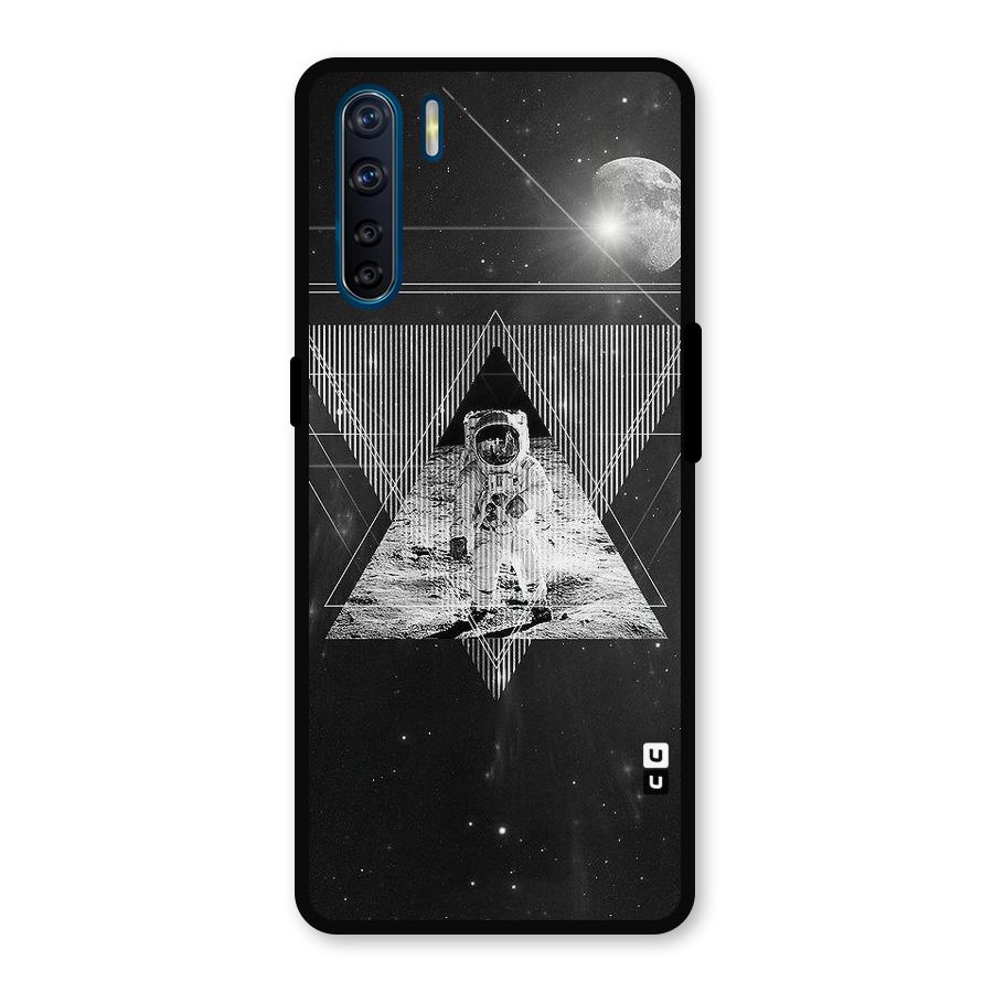 Space Triangle Abstract Metal Back Case for Oppo F15