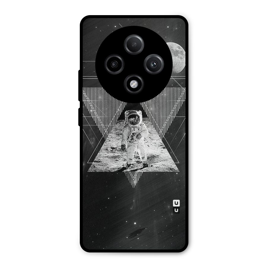 Space Triangle Abstract Metal Back Case for Oppo F27 Pro Plus