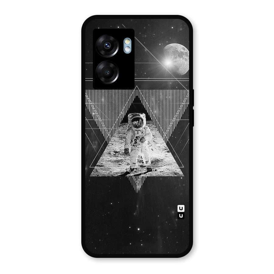 Space Triangle Abstract Metal Back Case for Oppo K10 (5G)
