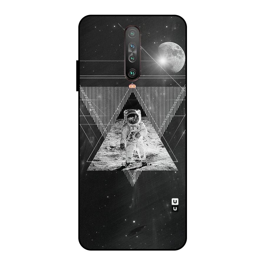 Space Triangle Abstract Metal Back Case for Poco X2