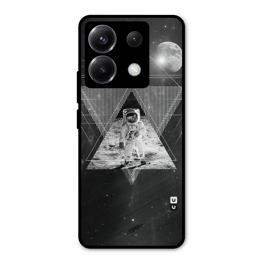 Space Triangle Abstract Metal Back Case for Poco X6