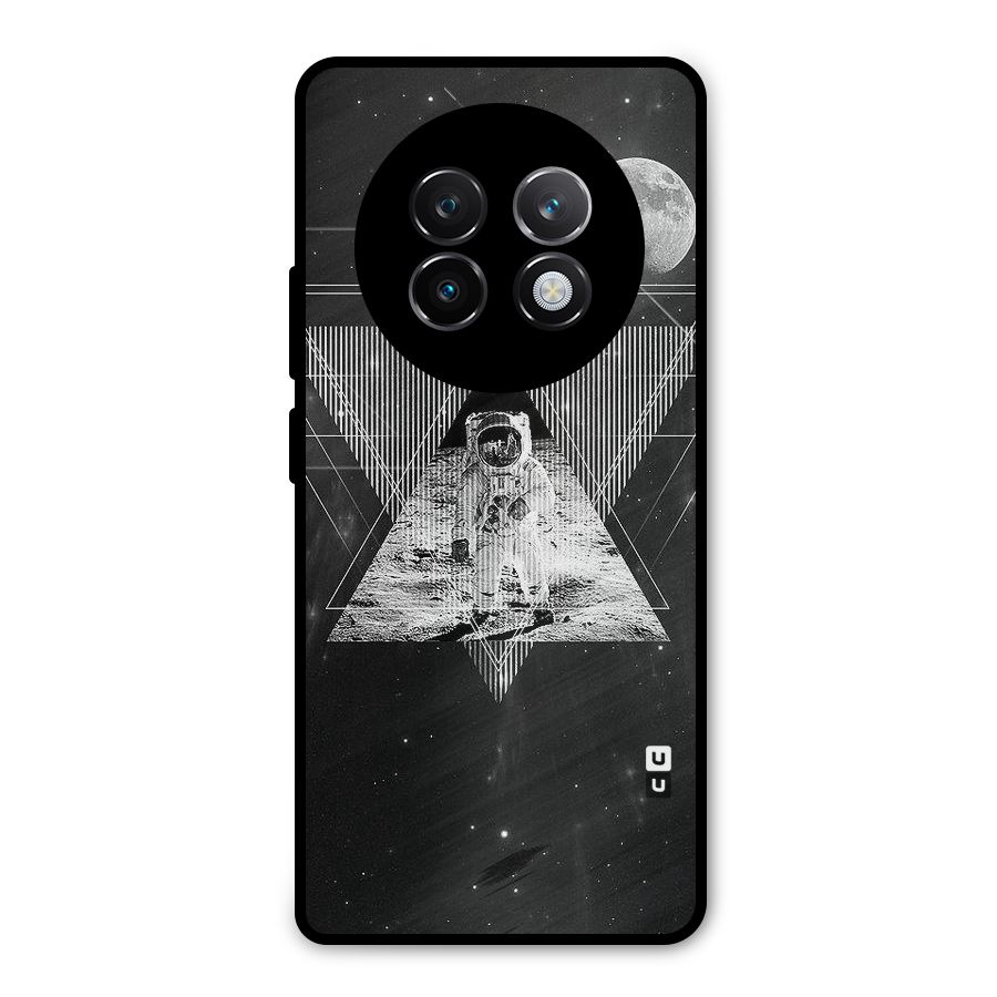 Space Triangle Abstract Metal Back Case for Realme 13 Plus