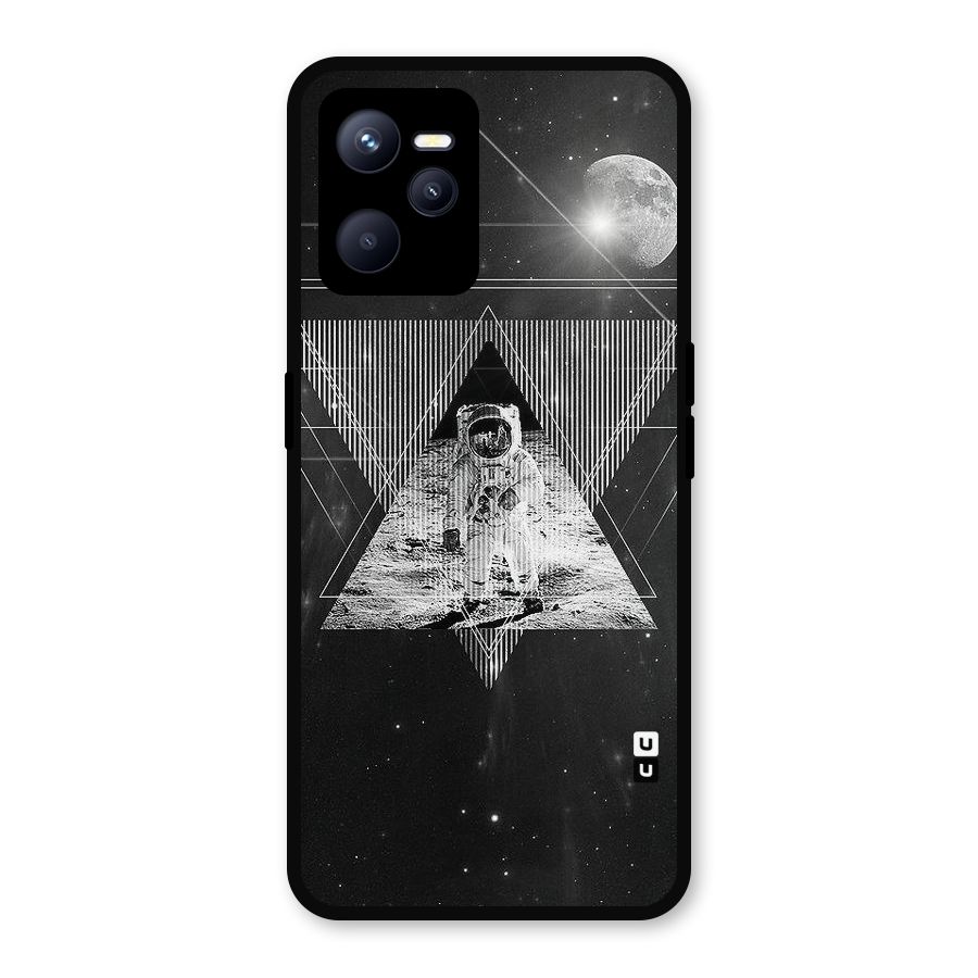 Space Triangle Abstract Metal Back Case for Realme C35