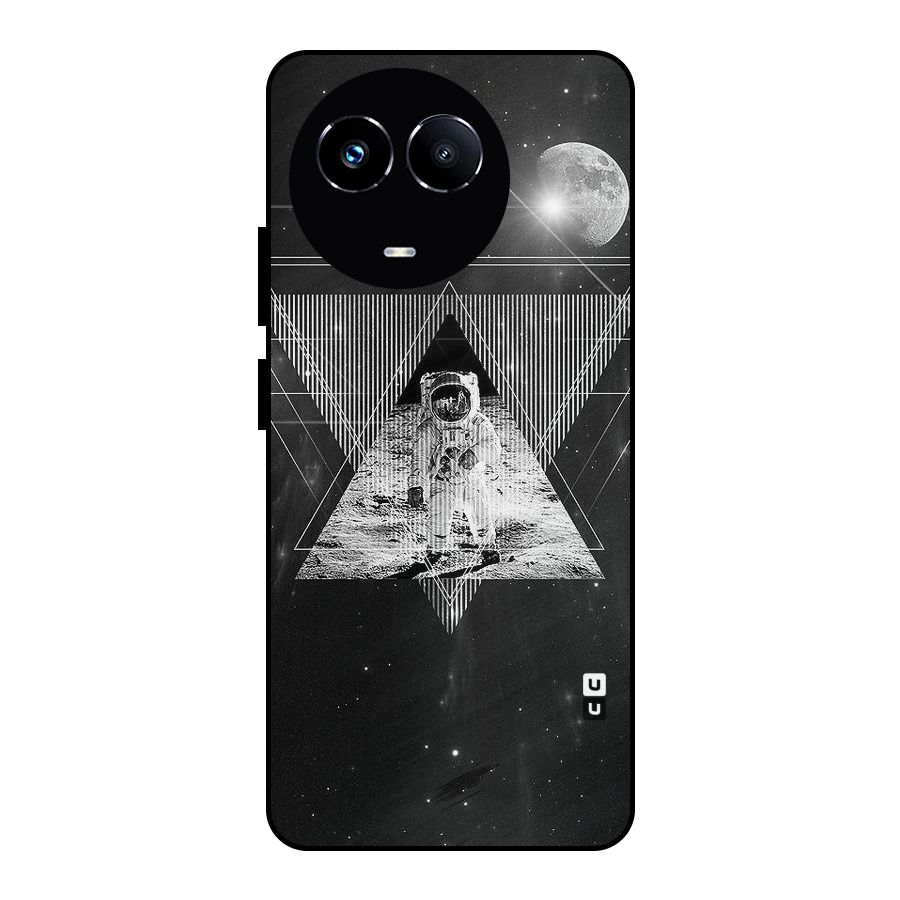 Space Triangle Abstract Metal Back Case for Realme Narzo 60X