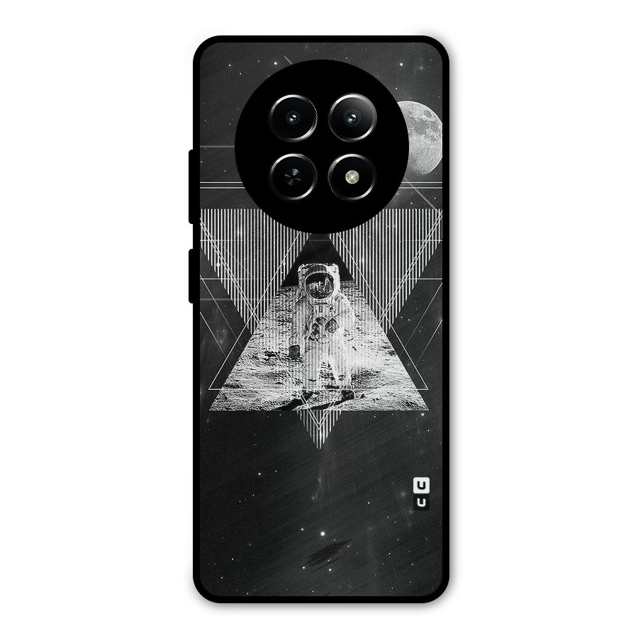 Space Triangle Abstract Metal Back Case for Realme Narzo N65