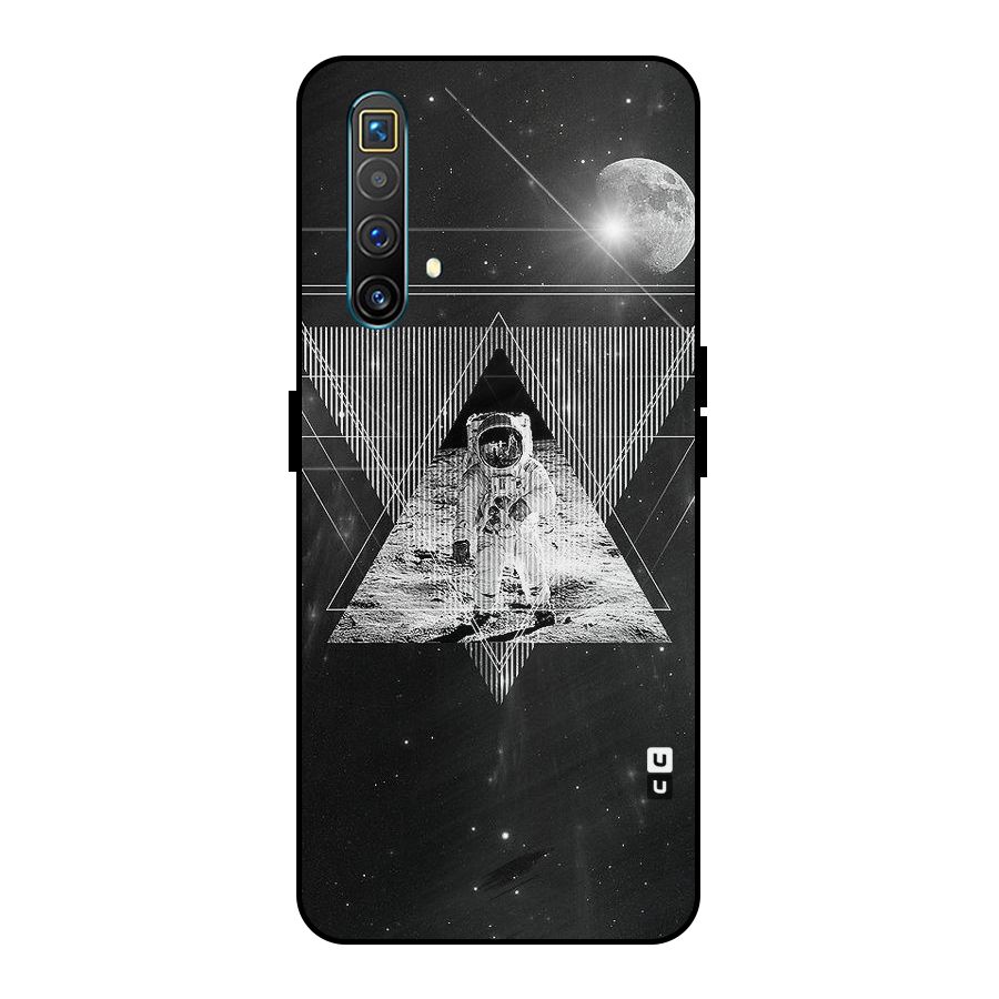 Space Triangle Abstract Metal Back Case for Realme X3