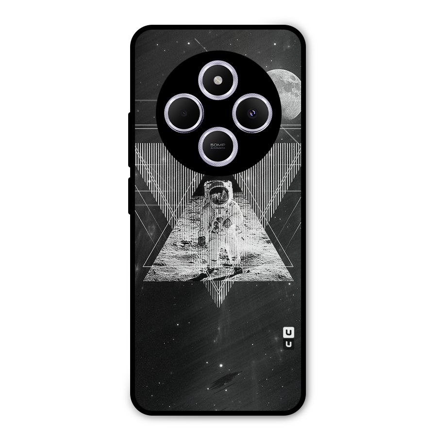 Space Triangle Abstract Metal Back Case for Redmi 14C
