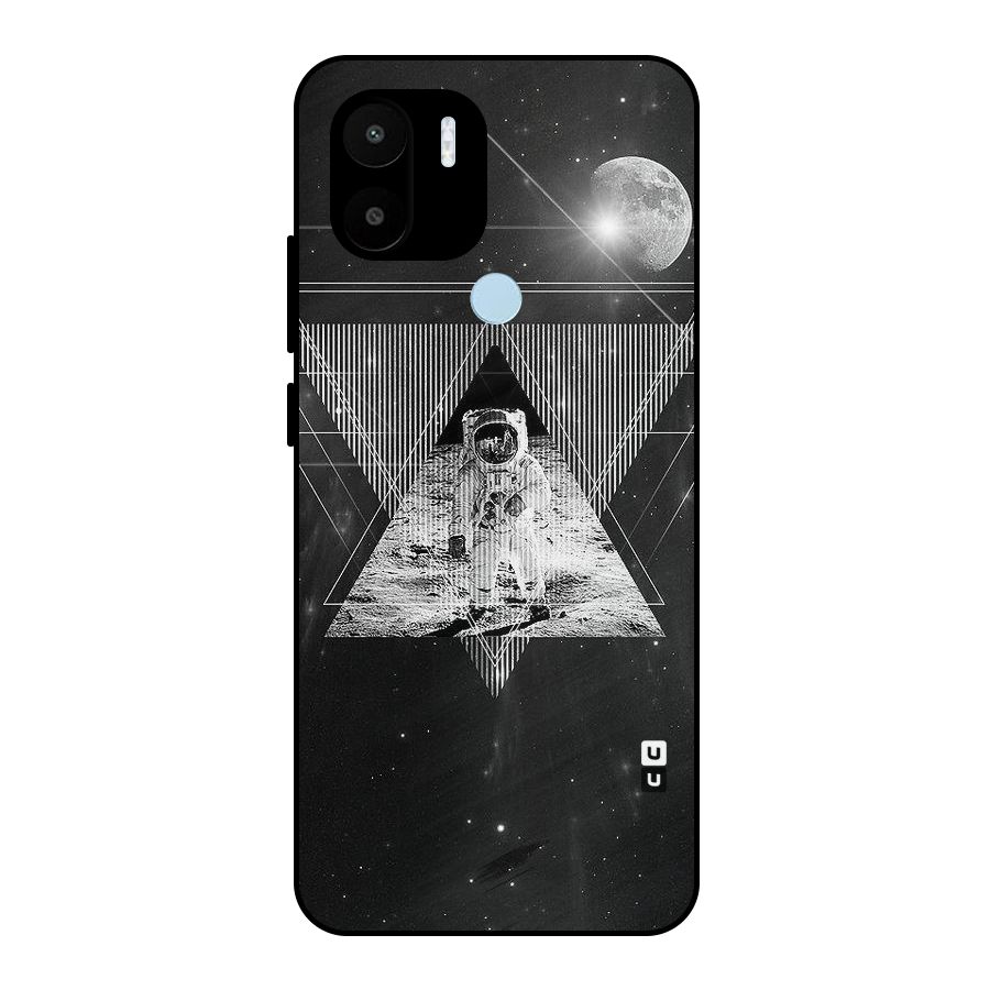 Space Triangle Abstract Metal Back Case for Redmi A1+
