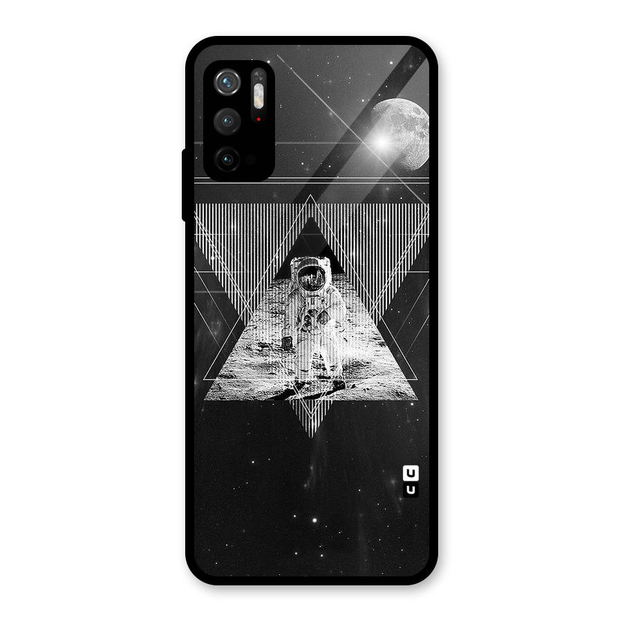 Space Triangle Abstract Metal Back Case for Redmi Note 10T 5G