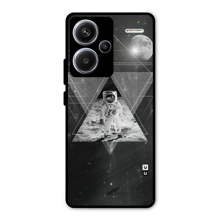 Space Triangle Abstract Metal Back Case for Redmi Note 13 Pro Plus