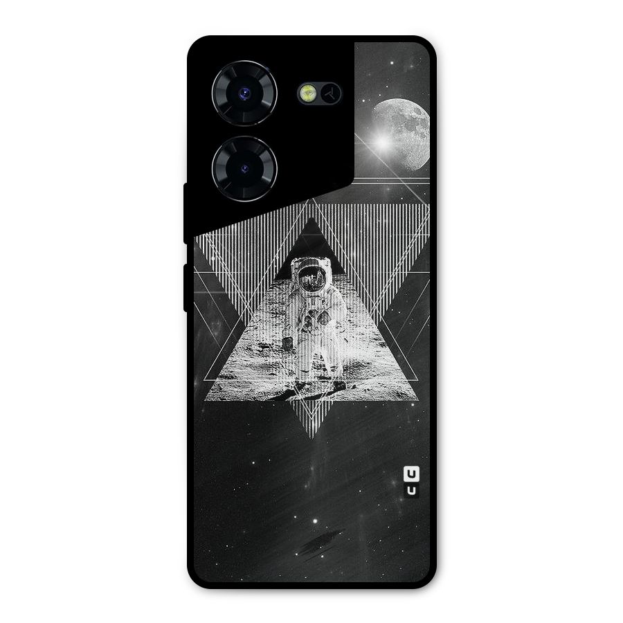 Space Triangle Abstract Metal Back Case for Tecno Pova 5 Pro 5G