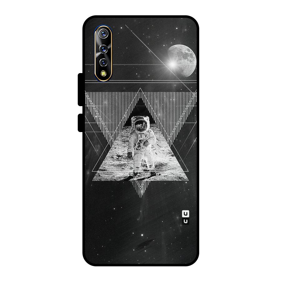 Space Triangle Abstract Metal Back Case for Vivo S1