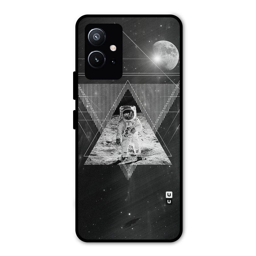 Space Triangle Abstract Metal Back Case for Vivo T1 5G