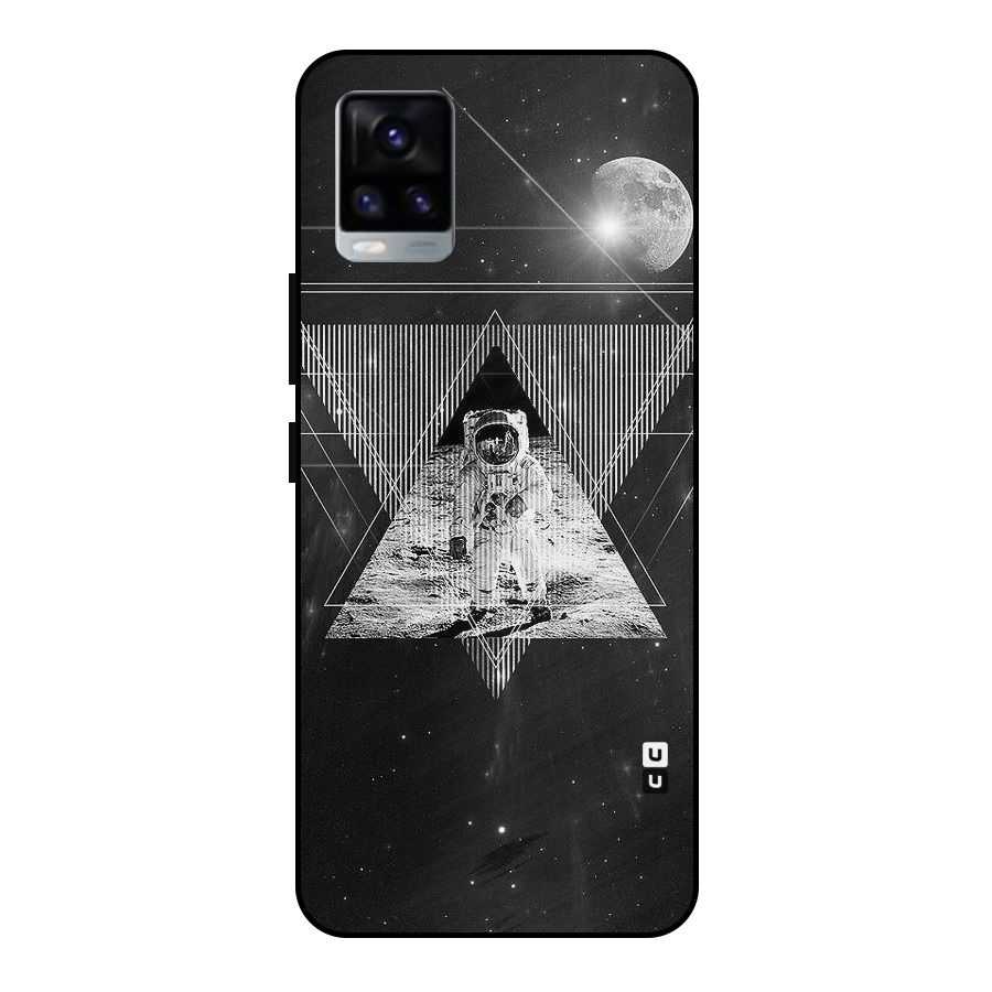 Space Triangle Abstract Metal Back Case for Vivo V20 2021