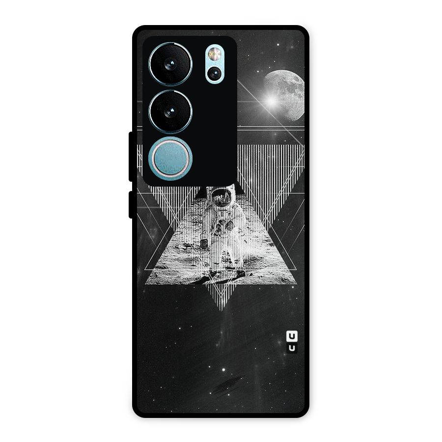 Space Triangle Abstract Metal Back Case for Vivo V29