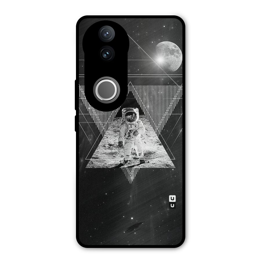 Space Triangle Abstract Metal Back Case for Vivo V50
