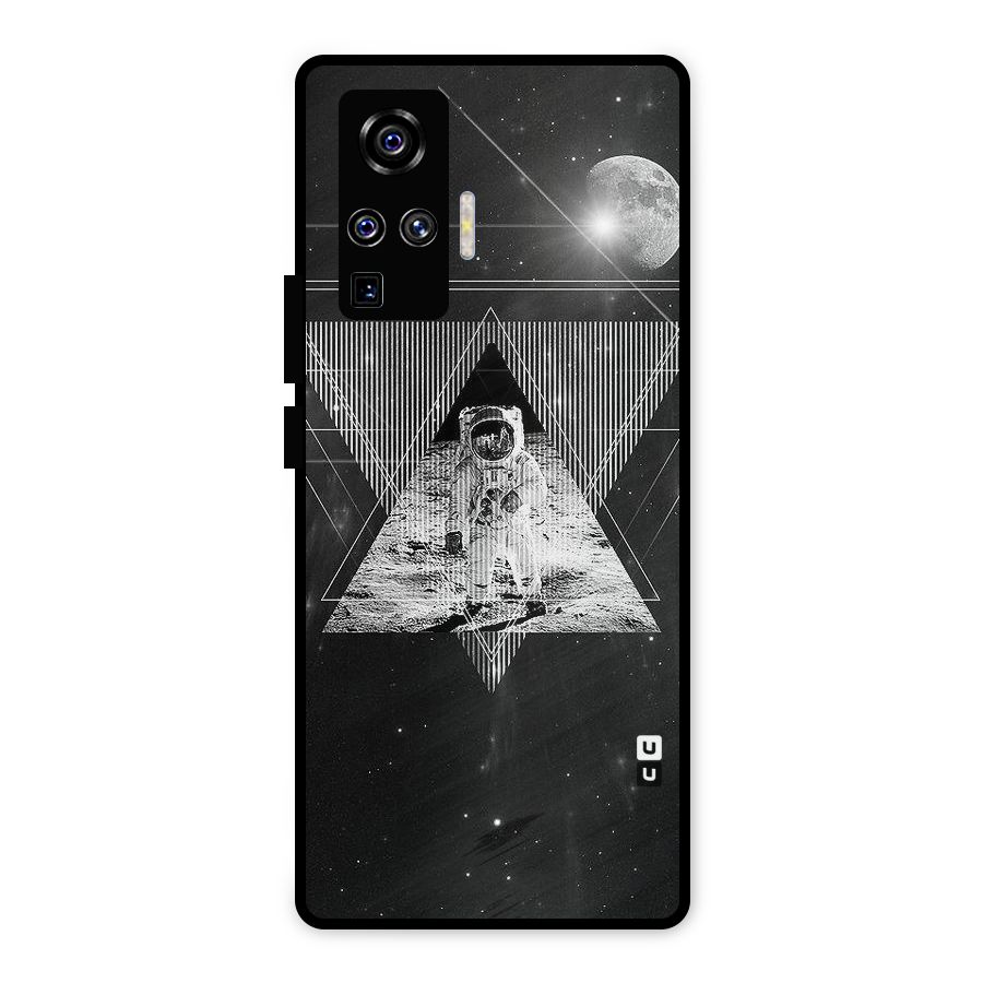 Space Triangle Abstract Metal Back Case for Vivo X50 Pro