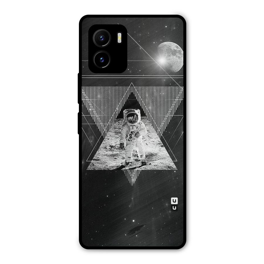 Space Triangle Abstract Metal Back Case for Vivo Y15s
