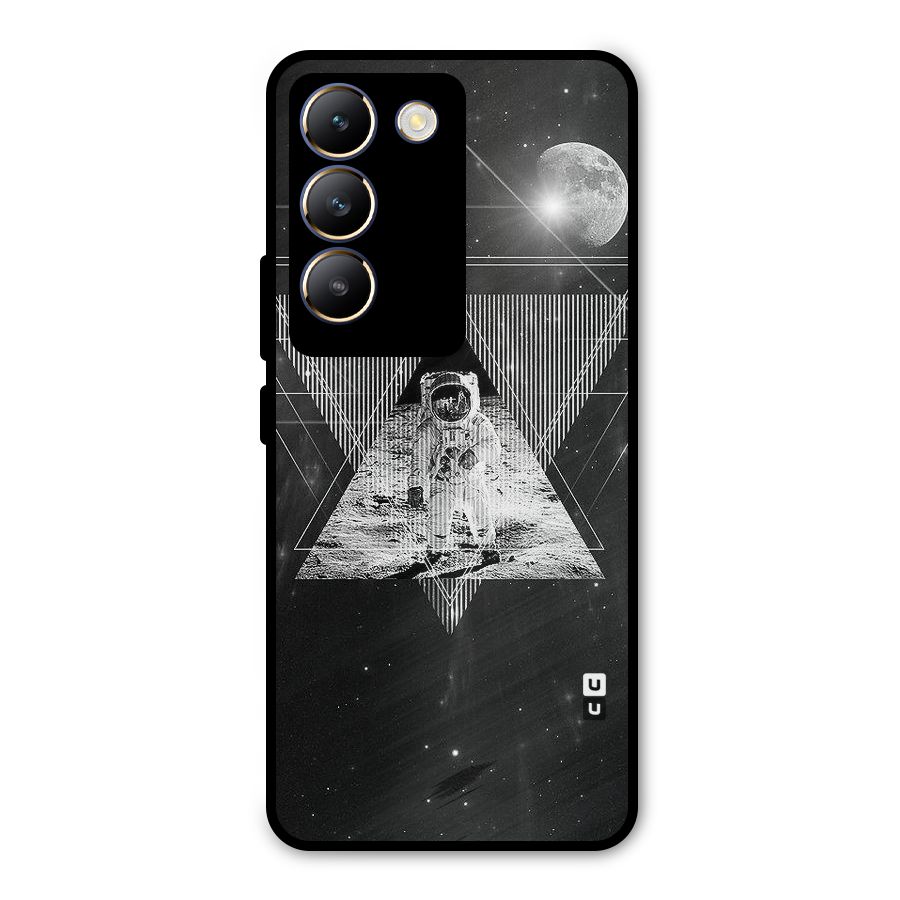 Space Triangle Abstract Metal Back Case for Vivo Y200e