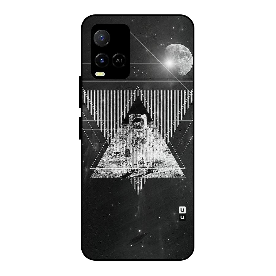 Space Triangle Abstract Metal Back Case for Vivo Y21A