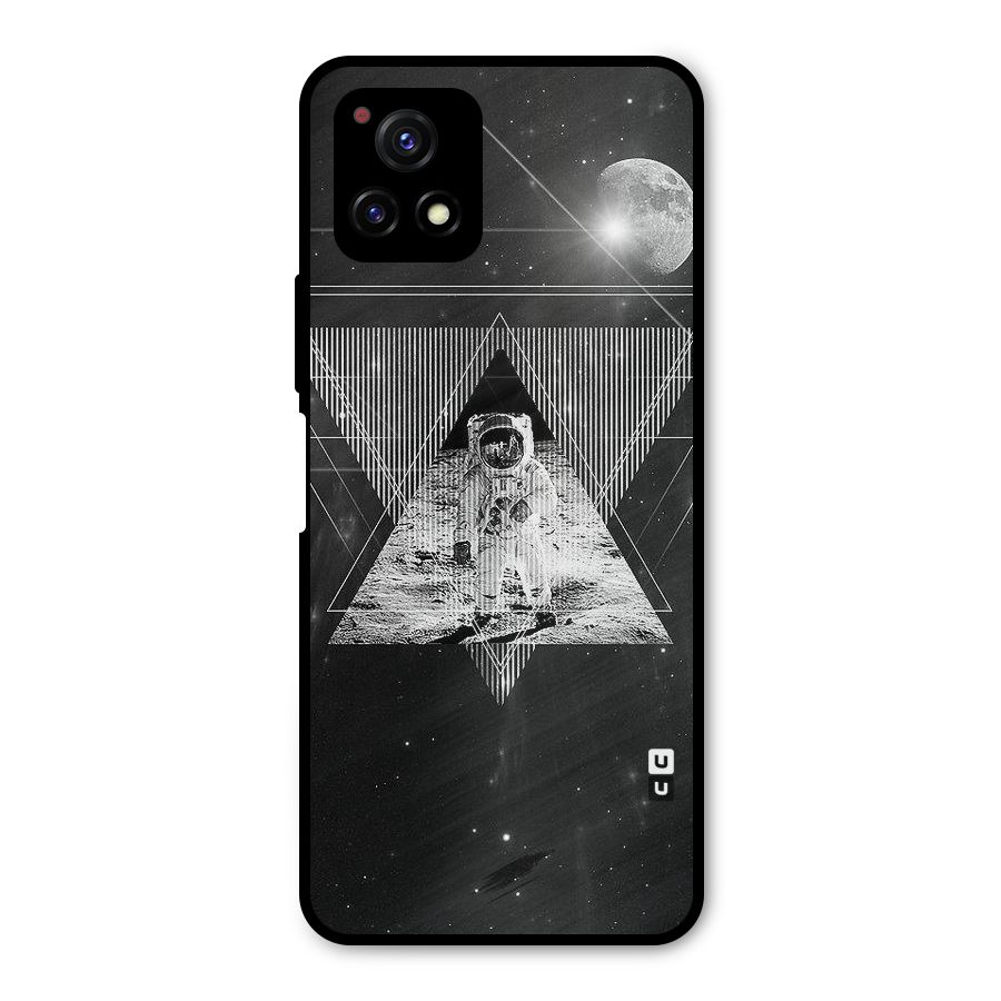 Space Triangle Abstract Metal Back Case for Vivo Y72 5G