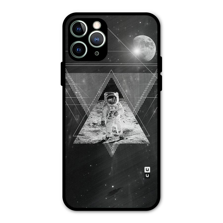 Space Triangle Abstract Metal Back Case for iPhone 11 Pro Max