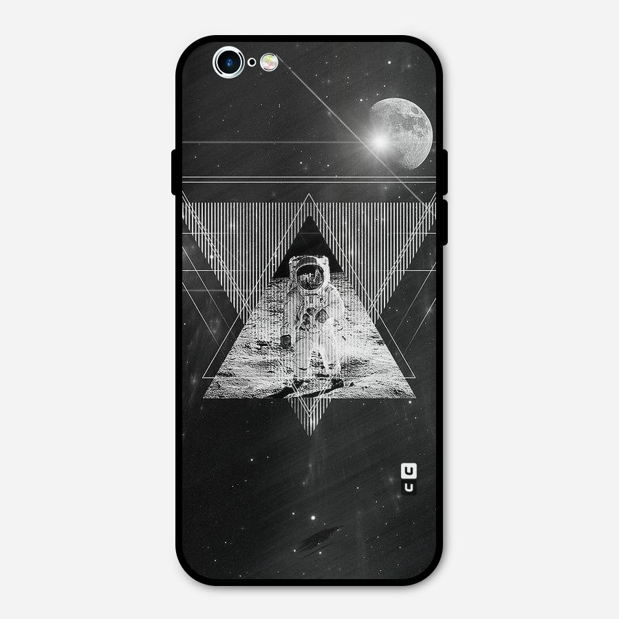 Space Triangle Abstract Metal Back Case for iPhone 6 6s