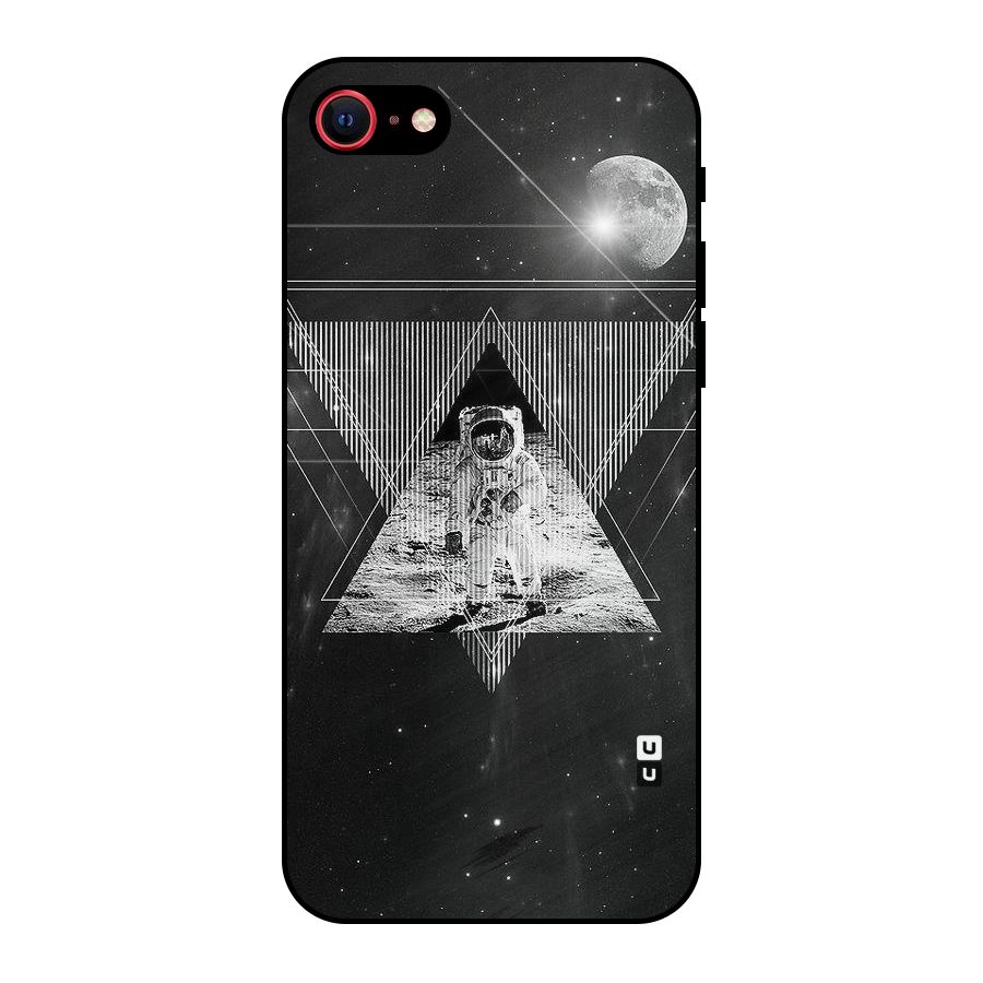 Space Triangle Abstract Metal Back Case for iPhone 7