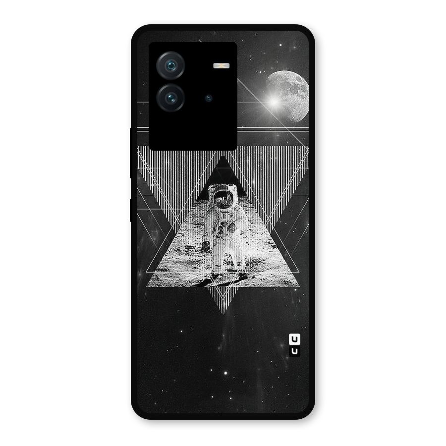 Space Triangle Abstract Metal Back Case for iQOO Neo 6 5G