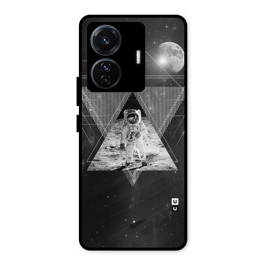 Space Triangle Abstract Metal Back Case for iQOO Z6