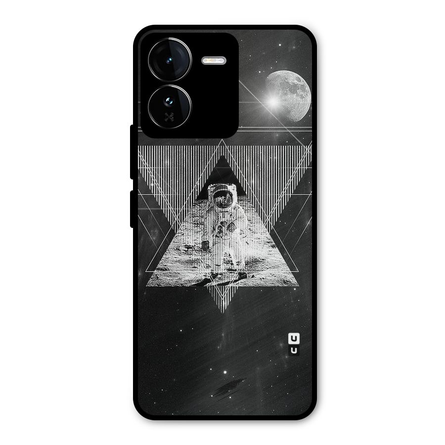 Space Triangle Abstract Metal Back Case for iQOO Z9