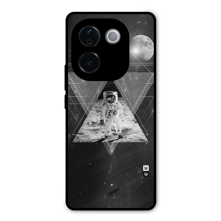 Space Triangle Abstract Metal Back Case for iQOO Z9s Pro