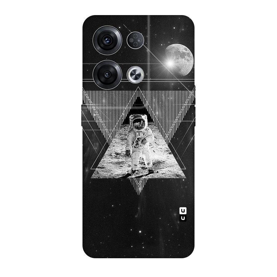 Space Triangle Abstract Original Polycarbonate Back Case for Oppo Reno8 Pro 5G