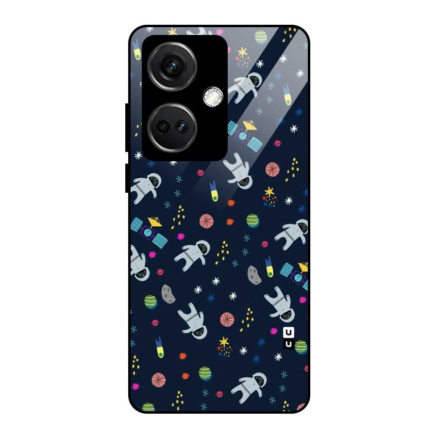 Spaceman Dance Glass Back Case for OnePlus Nord CE 3 5G