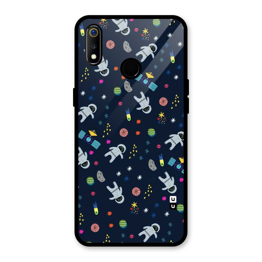 Spaceman Dance Glass Back Case for Realme 3