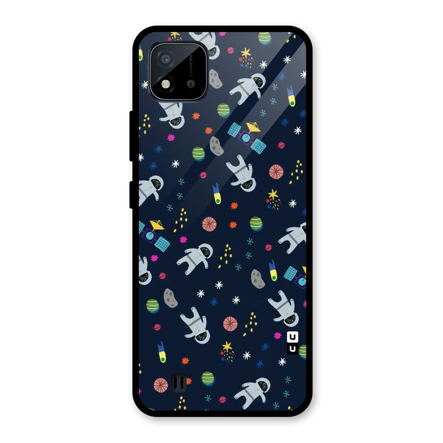 Spaceman Dance Glass Back Case for Realme C11 2021