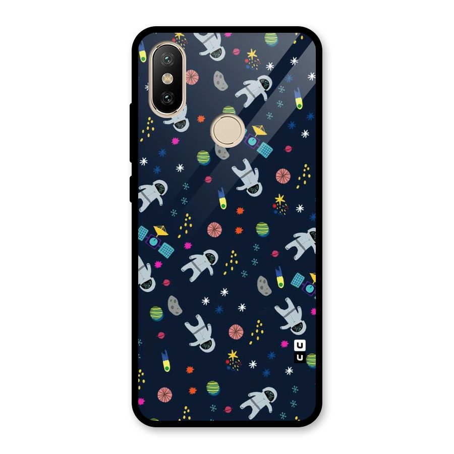 Spaceman Dance Glass Back Case for Redmi A2