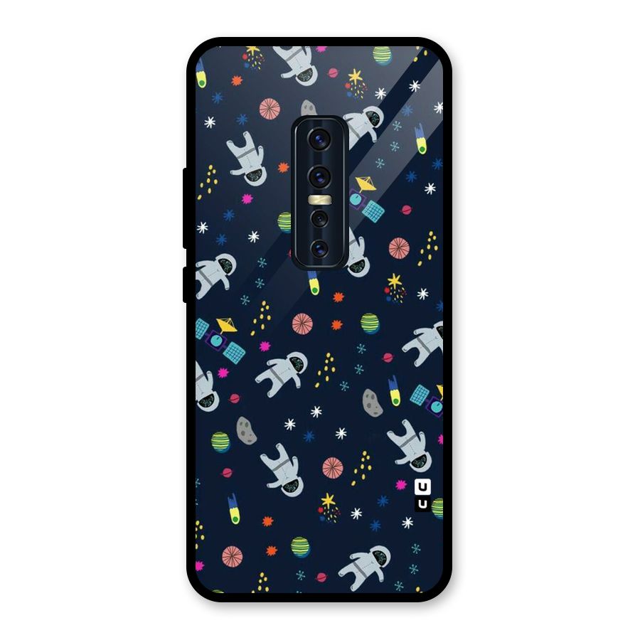 Spaceman Dance Glass Back Case for Vivo V17 Pro