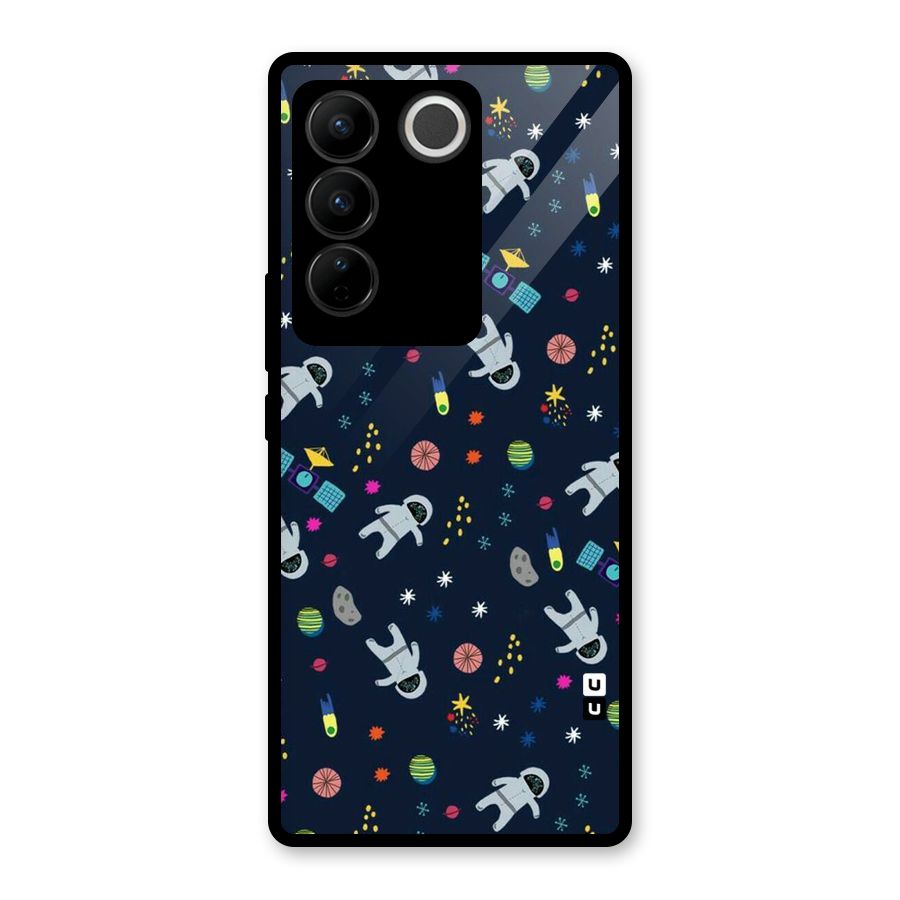 Spaceman Dance Glass Back Case for Vivo V27