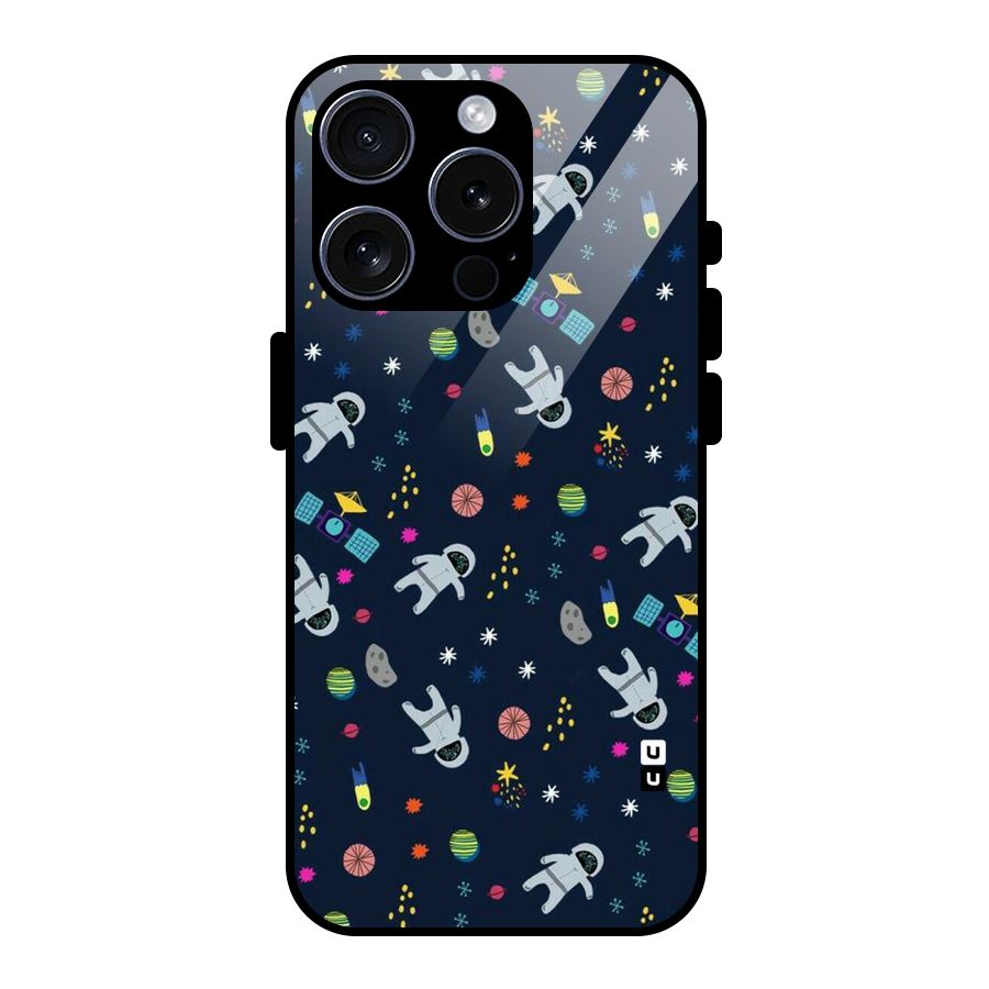 Spaceman Dance Glass Back Case for iPhone 15 Pro