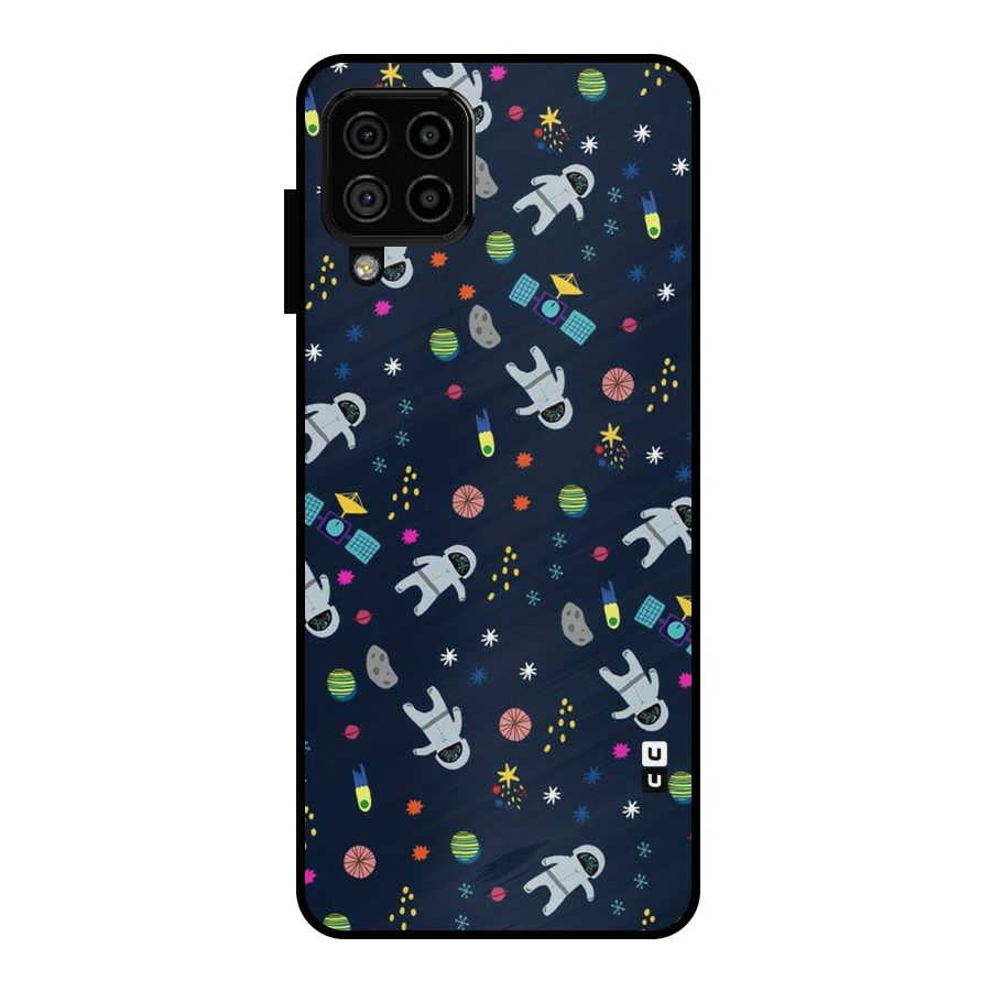 Spaceman Dance Metal Back Case for Galaxy A22 4G